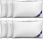 Utopia Bedding Throw Pillow Inserts (Pack of 6 White), 12 x 20 Inches Decorative Indoor Pillows for Sofa, Bed, Couch, Cushion Sham Stuffer