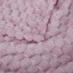 Puncuntex Light Purple Throw Blanket 50"×60" inches Fuzzy 3D Jacquard Decorative Flannel Fleece Super Soft Plush Cozy Blanket for Couch Sofa Chair Lightweight