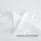 NICETOWN Sheer Curtains Panel 72" Long - Ring Top Window Treatment Sheer Voile Drapes for Bedroom/Living Room (White, Set of 2, W54 x L72)