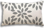 YCOLL Lumbar Pillow Covers 12x20 Set of 4, Modern Sofa Throw Pillow Cover, Decorative Outdoor Linen Fabric Pillow Case for Couch Bed Car，Gray