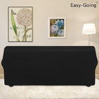 Easy-Going Stretch 4 Seater Oversized Sofa Couch Cover Black