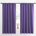 NICETOWN Blackout Curtains for Living Curtains, Lilac Purple, Set of 2, 52 by 63 Inch, Window Treatment Blackout Curtain Panels, Home Decor Thermal Insulated Solid Drapes for Bedroom