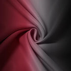 Yakamok Blackout Ombre Burgundy and Black Curtains for Bedroom, Gradient Room Darkening Curtains, Grommet Thermal Insulated Light Blocking Window Drapes/Curtain for Living Room,52 x 54 Inch,2 Panels