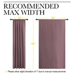 NICETOWN Blackout Curtains for Living Curtains, Room Darkening Curtains & Drapes for Kids Bedroom, Home Decoration Draperies (Dry Rose, 52" x 63", 2 PCs)