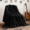 BEDELITE Black Throw Blanket for Couch, Soft Cozy Gifts for Women, 50 * 60