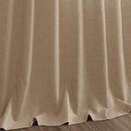Sand Beige Linen 112 Inch Curtains for Living Room Simple Modern Light Filtering Semi Sheer Curtain Back Tab Rustic Luxury Home Decor Drapes Floor to Ceiling High Window for Bedroom 52x112, 2 Panels
