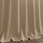 Sand Beige Linen Curtains for Living Room 105 Inches Long Simple Modern Light Filtering Semi Sheer Curtain Back Tab Rustic Farmhouse Luxury Home Decor Drapes for Bedroom Dinner Room 52x105, 2 Panels