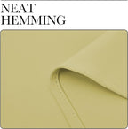NICETOWN Bedroom Curtain Panels Blackout Draperies, Thermal Insulated Solid Grommet Blackout Curtains/Drapes (Paler Yellow, 1 Pair, 34 by 72-inch)