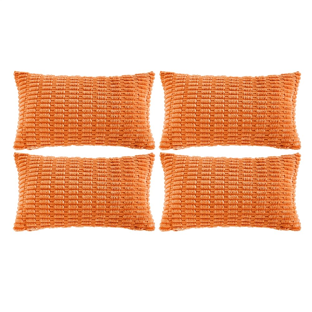 Fancy Homi 4 Packs Decorative Throw Pillow Covers for Living Room Couch Bed, Modern Farmhouse Boho Home Décor Accent Cushion Case, 24" x 16", Neutral