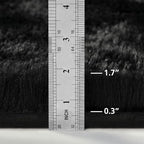 Deerhoo Large Shag Area Rugs 5 x 8, Plush Fuzzy Rugs for Living Room, Black