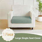 Couch Cushion Covers for Sofa Couch Covers Wear-Resistant Universal Sofa Cover Washable Stretch for Sectional Slipcovers (Texture-Green,Large Single Seat Cover)