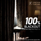 jinchan Blackout Floral Curtains for Living Room Bedroom Linen Blend Curtain Farmhouse Black Printed with Lined Back Tab Rod Pocket Drapes Window Treatments 2 Panels 90 Inch