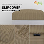 Easy-Going Stretch Cushion Cover Sofa Cushion Furniture Protector Sofa Seat Sofa slipcover Sofa Cover Soft Flexibility with Elastic Bottom(Sofa Cushion,Tan)