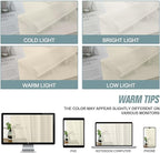 Cream Sheer Curtains for Window 96 Inches Long 2 Panels Set, Soft Airy Light Filtering Voile Sheer Curtains for Living Room Bedroom, Dual Rod Pocket Elegant Window Drapes, 2x42Wx96L Inches