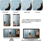 Chyhomenyc Sky Blue Sheer Curtains 36 inch Length 2 Panels, Light Filtering Voile Light Blue Short Window Curtians for Bathroom Living Room Farmhouse Small Windows, 42Wx36L inches
