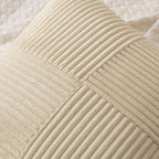 MIULEE Natural Beige Decorative Throw Pillow Covers for Couch 18x18 Inch
