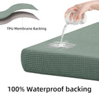 Outdoor Cushion Covers Set,8PCS Patio Furniture Couch Seat Slipcovers, Replacement for Sofa Sectional Chair(Cover，Only)