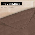 Easy-Going Sectional Couch Covers for Dogs L Shape Sofa Cover Reversible Sofa Slipcover Chaise Lounge Cover Furniture Protector Cover for Pets Dog Cat (42 x 52 inches, Brown/Brown)