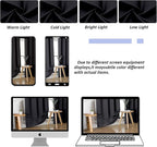 Simplebrand Ava Black Blackout Curtains for Bedroom, 78 Inch Length, 2 Panels Set, Privacy Thermal Insulated Rod Pocket Window Curtains for Patio, French Door, W40 x L78 Inch