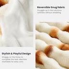 Cozy Bliss Burrito Faux Fur Throw Blanket for Couch, Fuzzy Soft Plush Thick Tortilla Bubble Blanket for Sofa Bedroom, Taco Food Blanket Funny Birthday Gift, 60 Inches