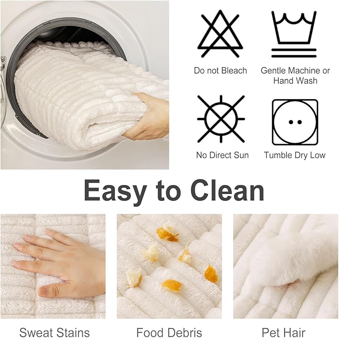 hyha Couch Cover for Dogs, Washable Non Slip Plush Flannel Sofa Protector