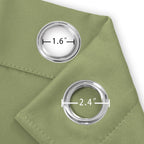 LEMOMO Sage Green Thermal Blackout Curtains/52 x 72 Inch/Set of 2 Panels Room Darkening Curtains for Bedroom