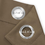 LEMOMO Brown Thermal Blackout Curtains/52 x 95 Inch/Set of 2 Panels Room Darkening Curtains for Bedroom