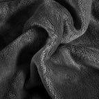 TASTHROW Large Flannel Fleece Throw Blanket, 90×108 Inch - Cozy Lightweight Thick Blanket - All Seasons Suitable for Women, Men and Kids (Grey)
