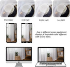 Chyhomenyc White Sheer Curtains 84 Inches Long 2 Panels, Light Filtering White Curtains for Living Room, Soft Gentle Voile Rod Pocket Bedroom Window Drapes, 59Wx84L Inch, 2PCS