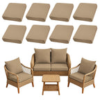 SUKAIKEQA 8PCS Patio Cushion Covers.Patio Furniture Couch SeatSlipcovers
