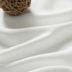 Semi Sheer Linen Curtains 90 Inches Long for Living Room 2 Panels Set Back Tab Pocket Ivory White Tall Vertical Curtains Luxury Light Filter Privacy Curtain Drapes for Bedroom Aesthetic 52X90