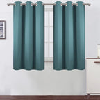 LEMOMO Sea Teal Thermal Blackout Curtains/38 x 54 Inch/Set of 2 Panels Room Darkening Curtains for Bedroom