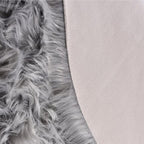 ORINOVA Light Grey Furry Washable Area Rugs for Living Room Faux Sheepskin Shaggy Fur Nursery Rug for Bedroom Cute Room 2x4 Rug