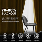MIULEE Velvet Curtains Gold Elegant Grommet Curtains Fall Thermal Insulated Soundproof Room Darkening Black Out Curtains/Drapes for Classical Living Room Bedroom Decor 52 x 108 Inch Set of 2