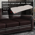 ANARACHON Leather Look Couch Cushion Covers Sofa Seat Slipcovers Sets Couches Furniture Protector for Sectional Armchair Loveseat Pets Kids Stretch Spandex Fabric (3 Cushion XL Sofa, Chocolate)
