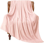 BEDELITE Fleece Blanket Twin Size Pink Morn Throw Blankets for Couch & Bed, Luxury Plush Cozy Fuzzy Blanket 60x80 inches, Super Soft Warm Lightweight Throw Blanket for Travel Camping