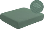Water Repellent Sofa Seat Cushion Covers for Living Room 3 Seater, Stretch Couch Cushion Slipcovers Reversible Furniture Protector (Large, Matcha Green)
