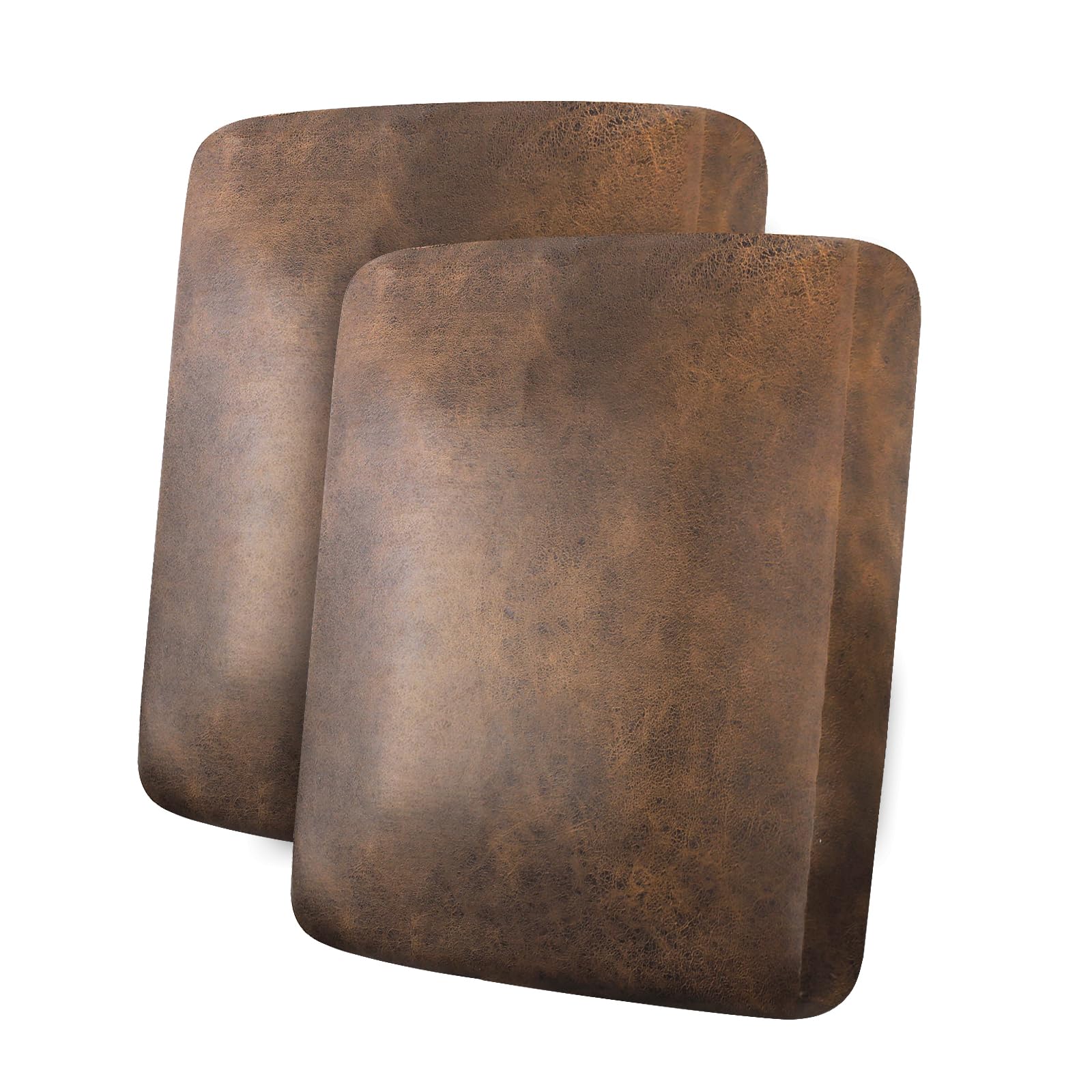 ANARACHON Leather Look Couch Cushion Covers Sofa Seat Slipcovers Sets Couches Furniture Protector for Sectional Armchair Loveseat Pets Kids Stretch Spandex Fabric (2 Cushion Sofa, Dark Brown)