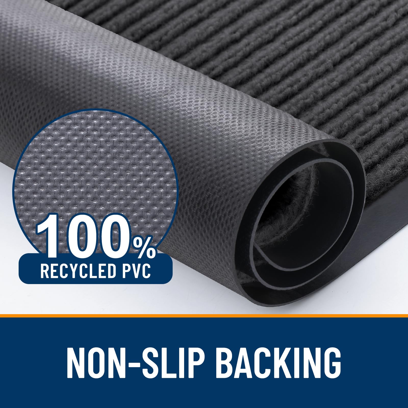 OLANLY Front Door Mat 71x47, Waterproof Heavy-Duty Indoor Outdoor Doormat