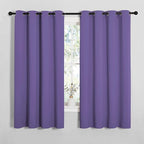 NICETOWN Bedroom Curtain Panels Blackout Draperies, Thermal Insulated Solid Grommet Blackout Curtains/Drapes (Lilac Purple, 1 Pair, 55 by 68-inch)