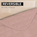 Easy-Going Sectional Couch Covers for Dogs L Shape Sofa Cover Reversible Sofa Slipcover Chaise Lounge Cover Furniture Protector Cover for Pets Dog Cat (42 x 68 inches, Pink/Pink)