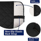 PureFit Reversible Quilted Sofa Cover, Water Resistant Slipcover Furniture Protector, Washable Couch Cover with Non Slip and Elastic Straps for Kids, Dogs, Pets (Chair, Black/Beige)