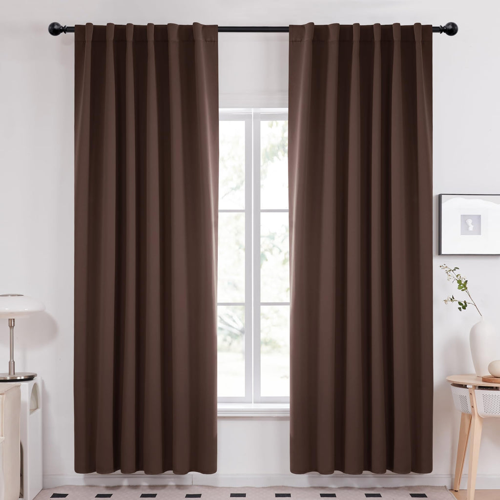 Deconovo Blackout Curtains for Bedroom, Living Room Curtains 84 Inches Long