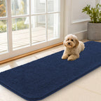 OLANLY Dog Door Mat for Muddy Paws 59x20, Super Absorbent Chenille Mud Mat