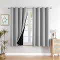 ChrisDowa 100% Blackout Curtains for Bedroom 45 Inches Long 2 Panels Set