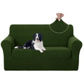 U-NICE HOME Loveseat Cover Stretch Couch Cover Sofa Slipcover, Bronze Green