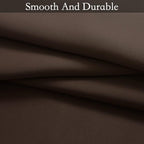 SimpleHome Ombre Room Darkening Curtains for Living Room, Light Blocking Gradient Brown to Grey White Thick Thermal Insulated Grommet Window Curtains/Drapes for Bedroom, 2 Panels, 52x84 inches Length