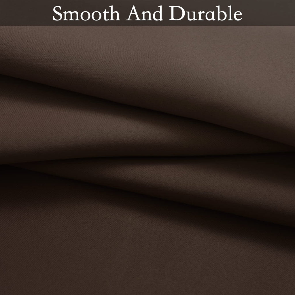 SimpleHome Brown to Grey White Ombre Room Darkening Curtains 84 Inch