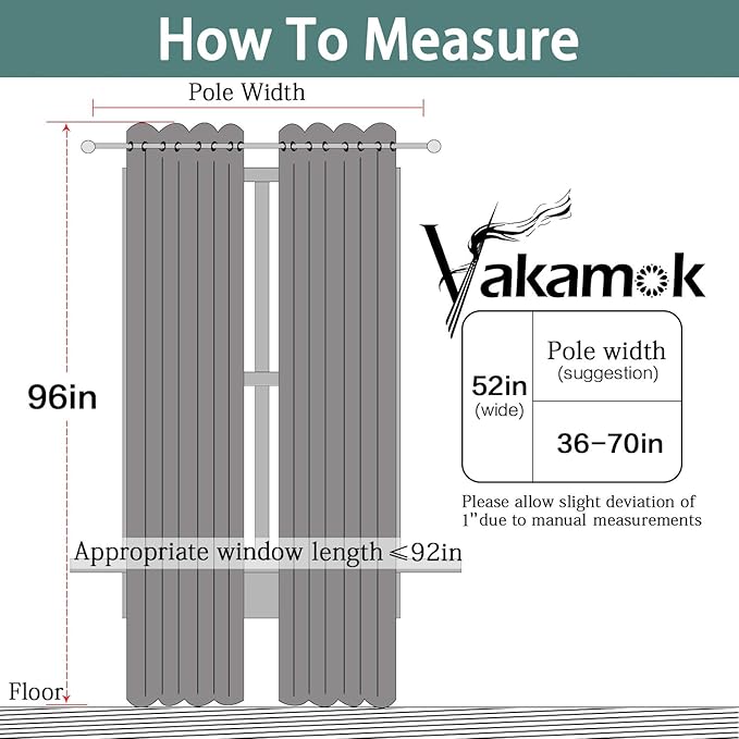 Yakamok Grommet Room Darkening Soft Thermal Insulated Mustard Yellow Blackout Curtains Window Panels for Bedroom, Width 52 Inch by Length 96 Inch, Two Curtain Panels