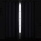 LEMOMO Grey Blackout Curtains/52 x 108 Inch/Set of 2 Panels Thermal Insulated Room Darkening Curtains for Bedroom